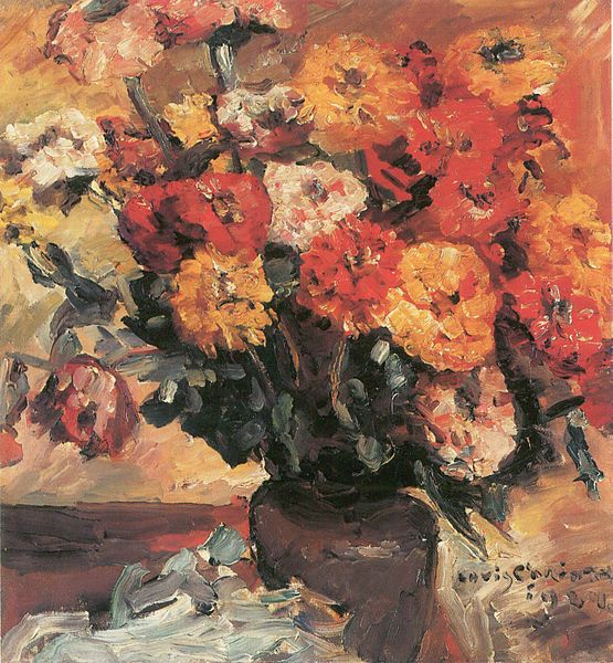 Lovis Corinth Zinnien